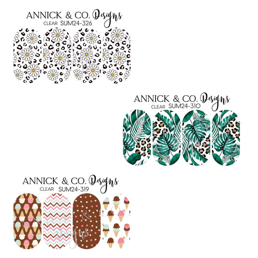 Summer nails decals www.annickco.ca