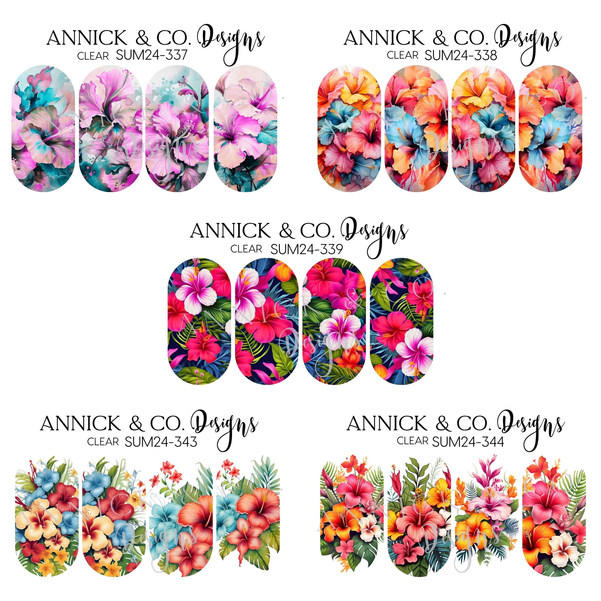 Nails waterslide decals www.annickco.ca