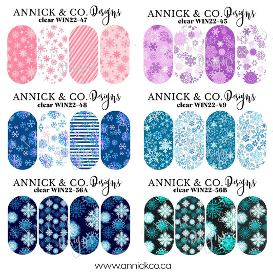 WINTER & CHRISTMAS Waterslide nails decals