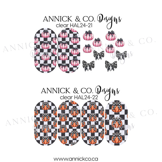Halloween waterslide nails decals 