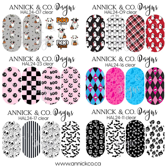 Halloween waterslide nails decals 
