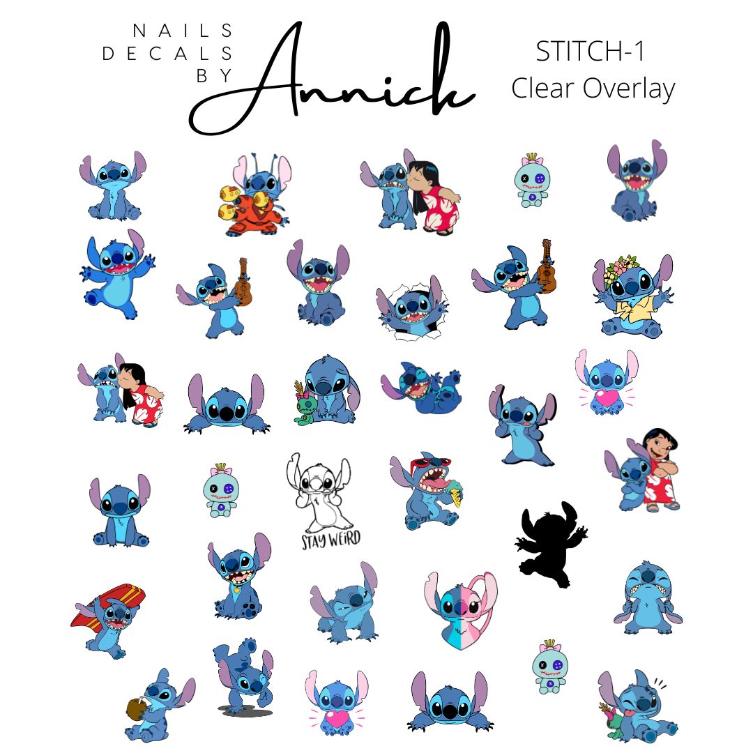 STITCH Nail Decals