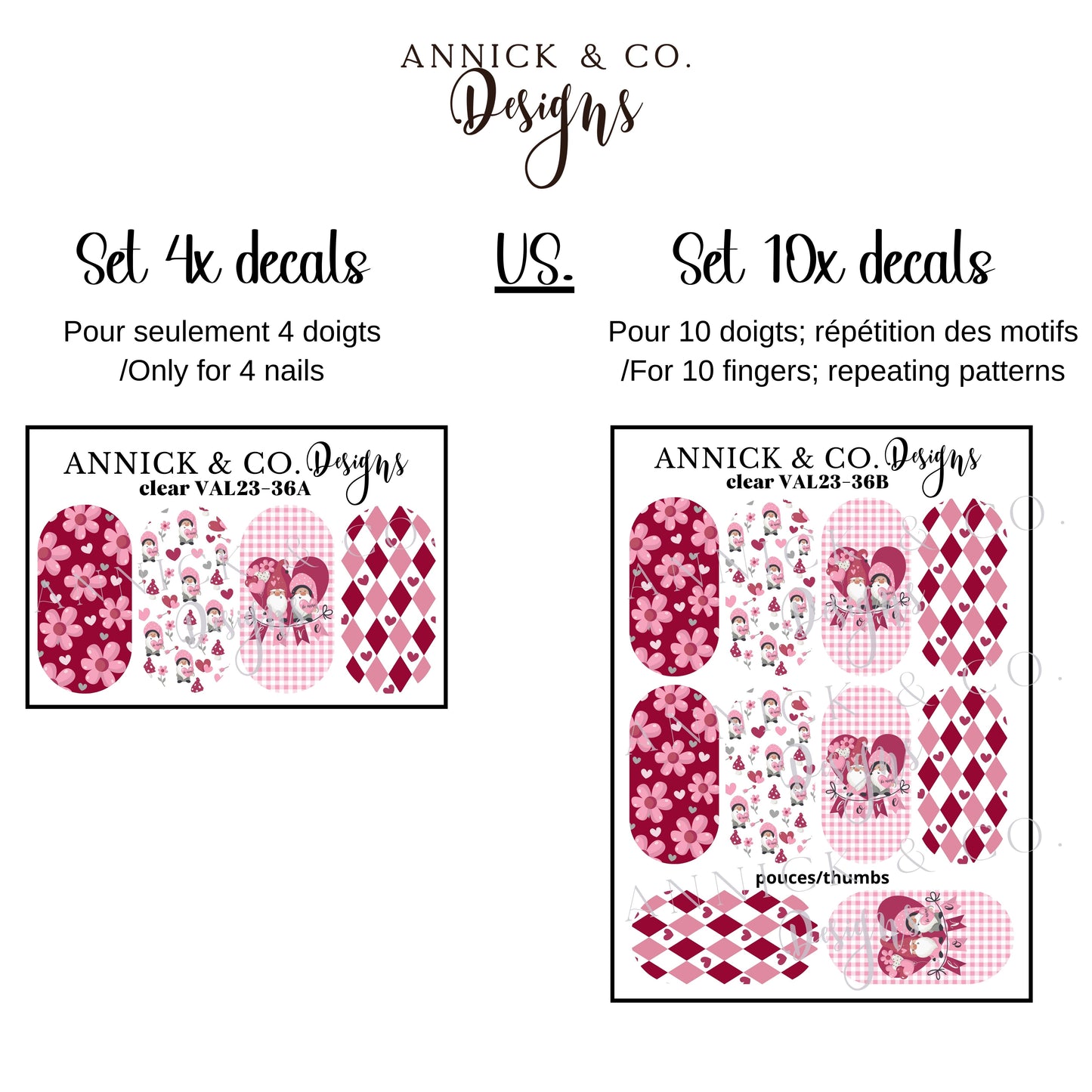 Waterslides Nails Decals Spring Flower Bouquet