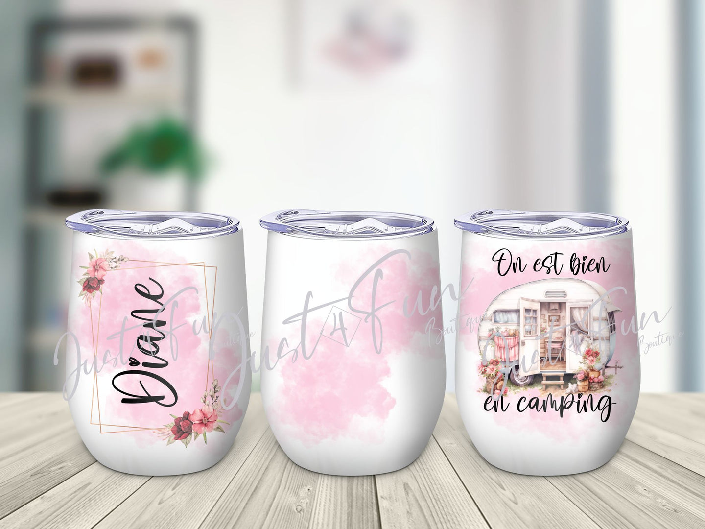 CAMPING Wine tumbler www.annickco.ca