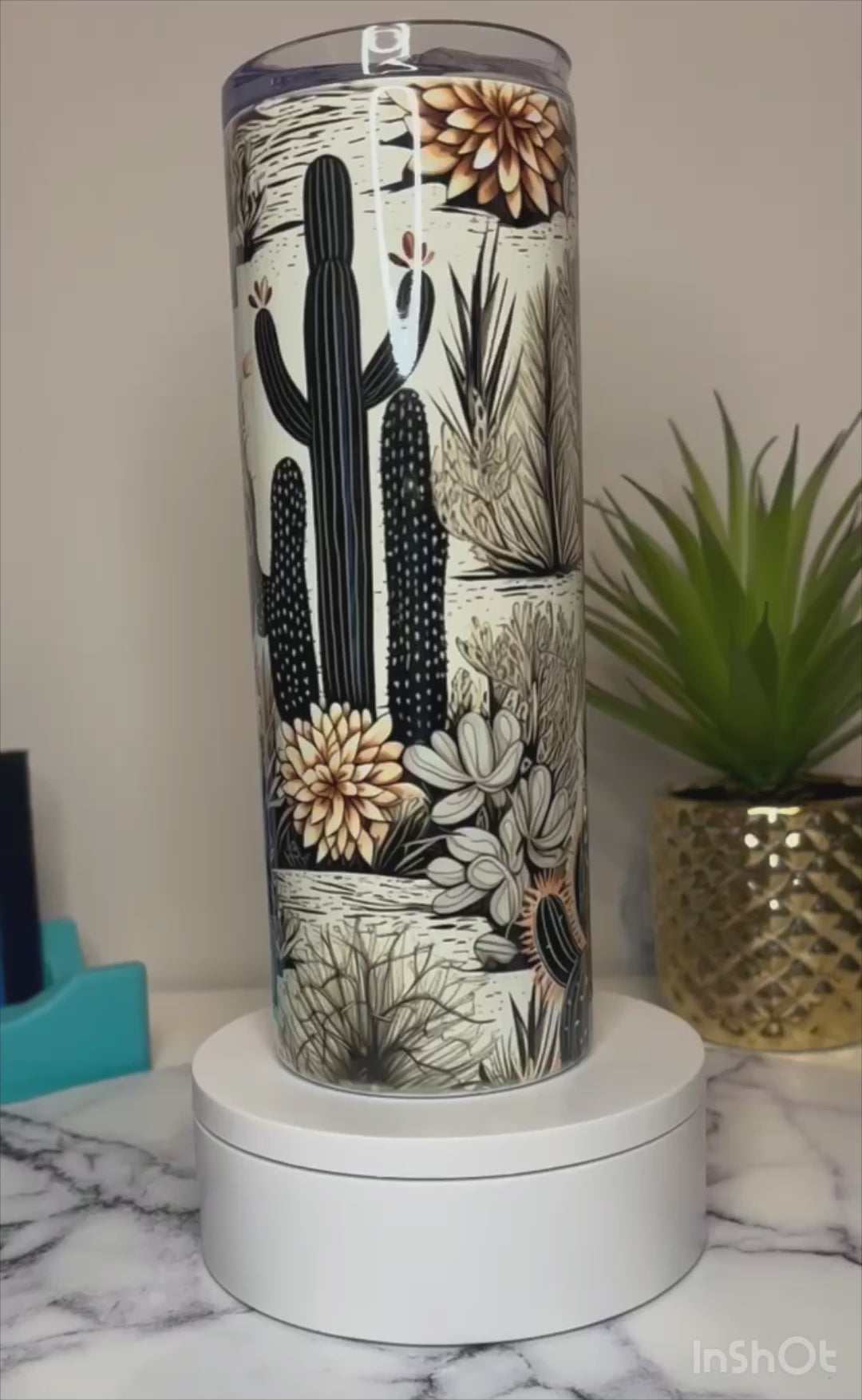 Cactus Tumbler www.j4funboutique.com