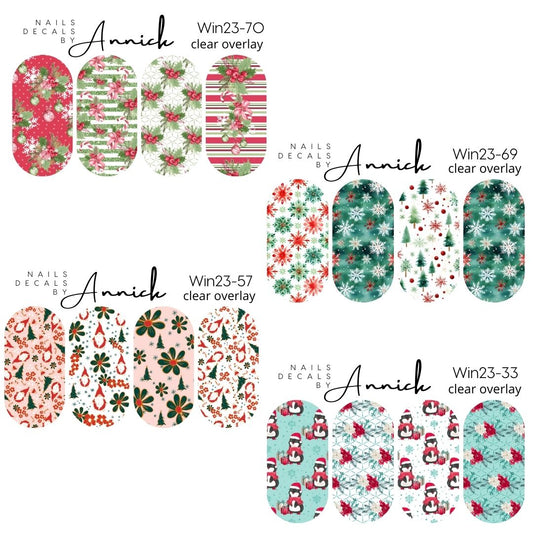 WINTER & CHRISTMAS waterdecals for nails www.annickco.ca