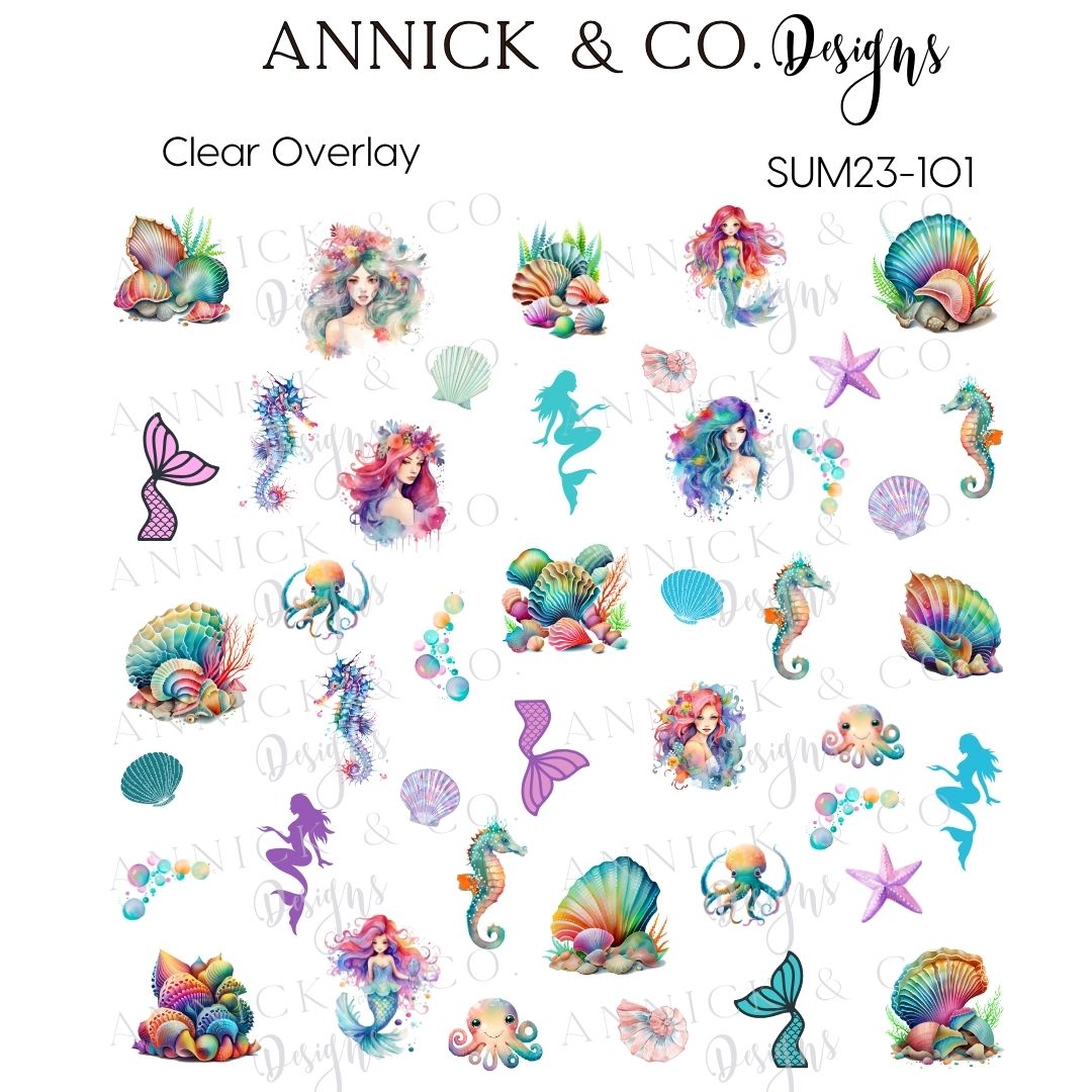 Summer nails decals www.annickco.ca