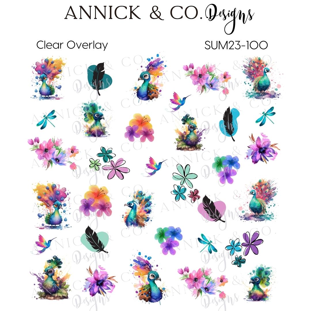 Summer nails decals www.annickco.ca