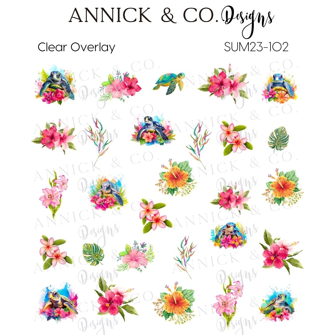 Summer nails decals www.annickco.ca