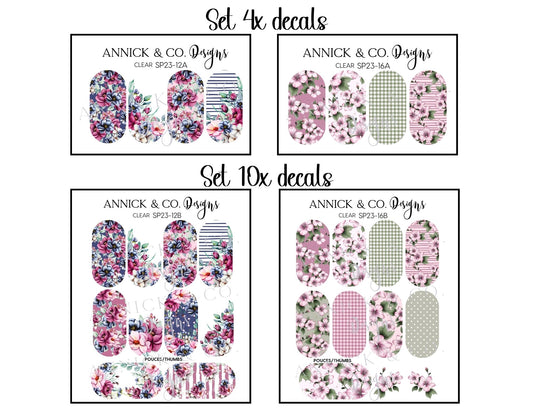 Spring nails decals www.annickco.ca