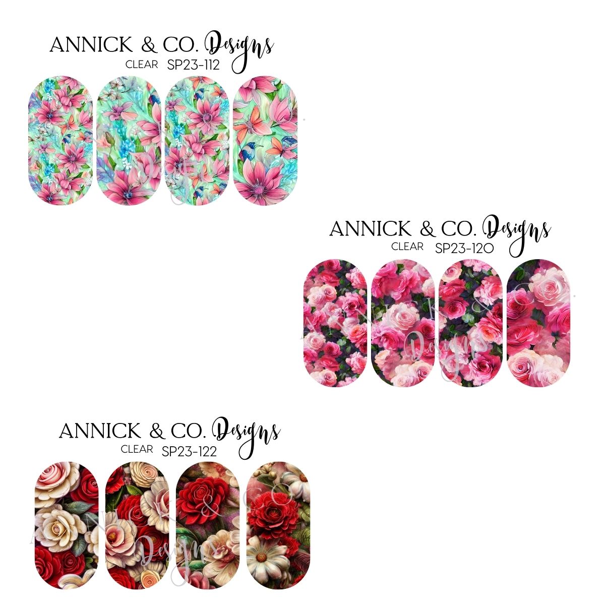 Spring nails decals www.annickco.ca