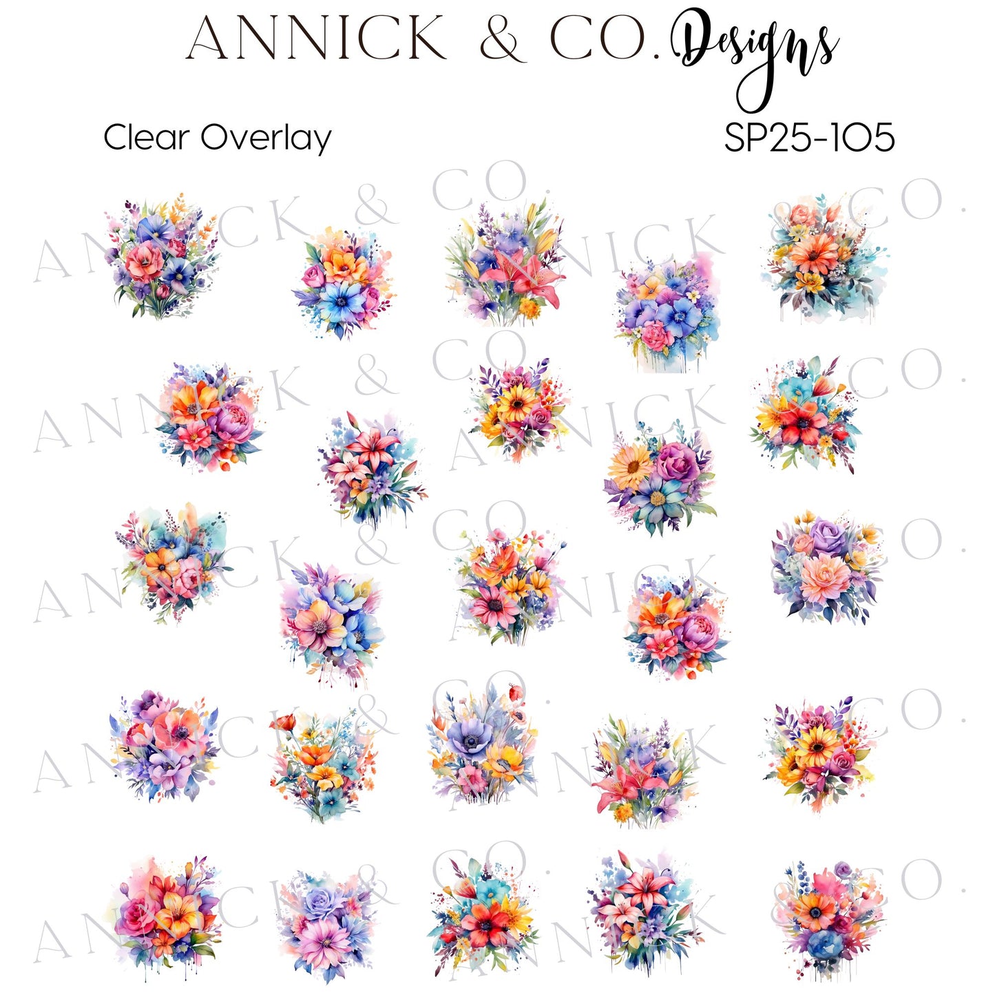 Spring nails decals www.annickco.ca