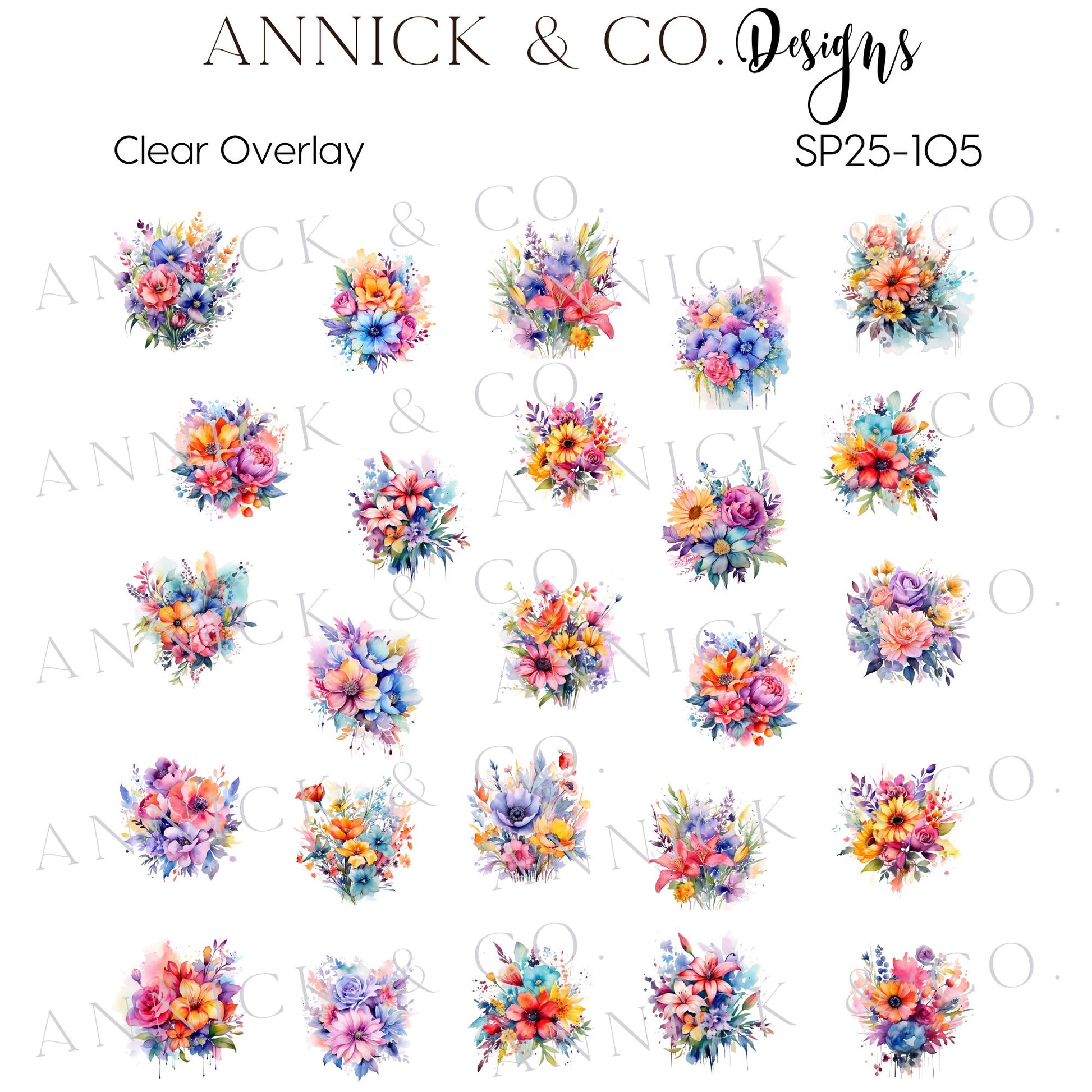 Spring nails decals www.annickco.ca