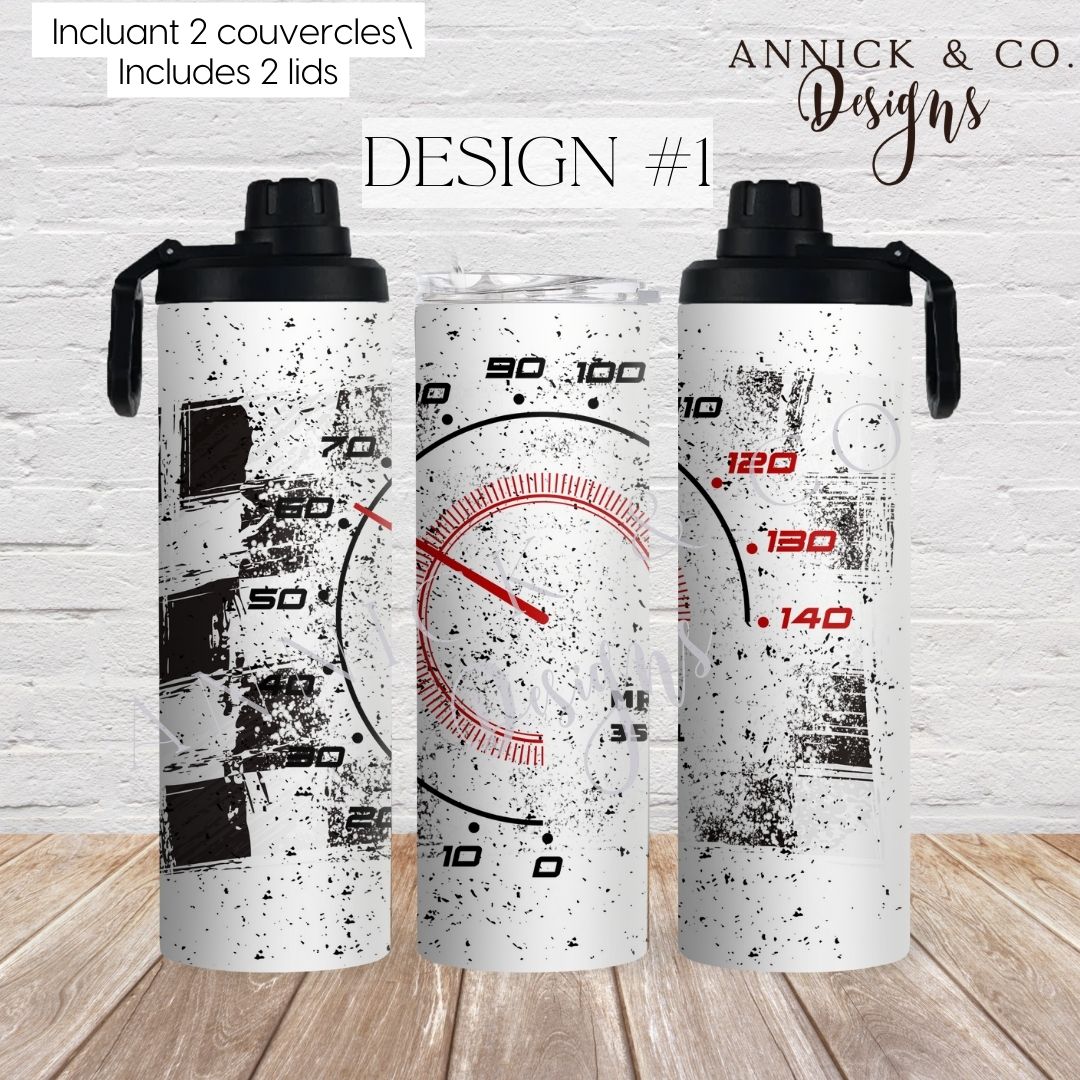 2in1 Sport bottle Racing car lover www.annickco.ca