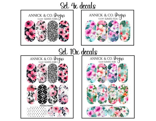 Summer nails decals www.annickco.ca