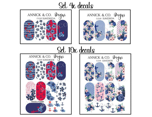 Summer nails decals www.annickco.ca
