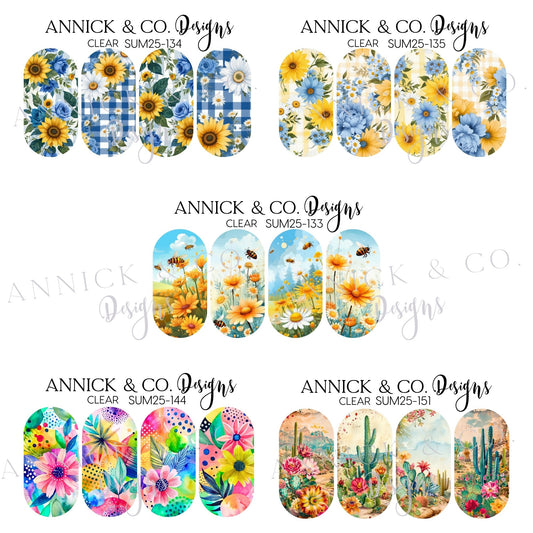 Summer nails decals www.annickco.ca