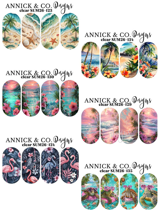 Décalques pour ongles, décor tropical, faciles à appliquer, nail art DIY, autocollants ongles pour débutant (Copie)