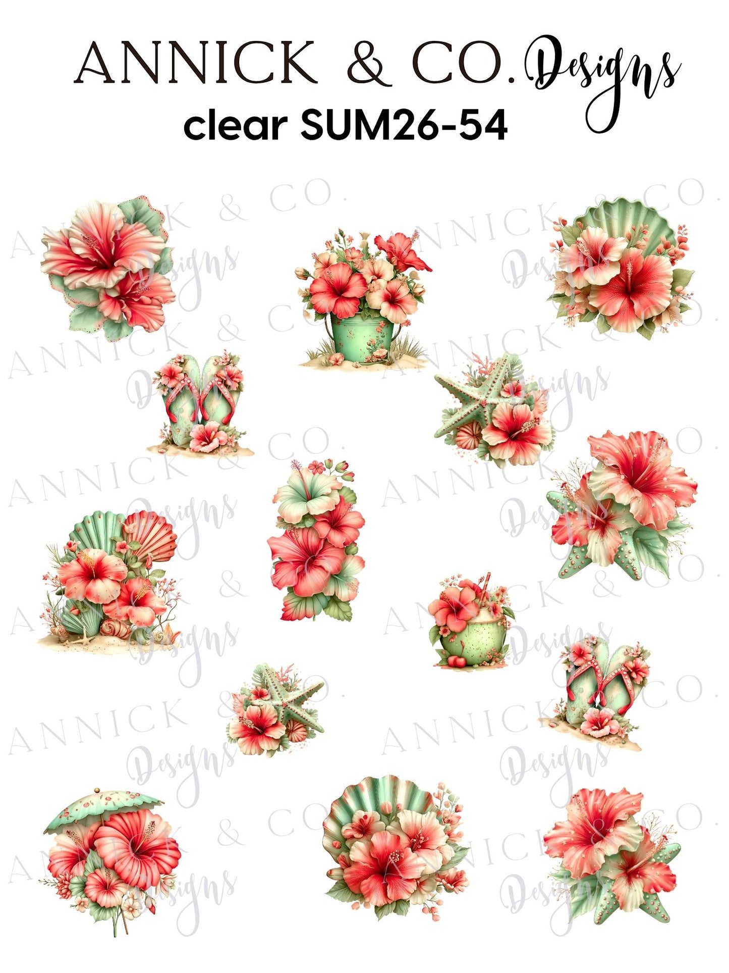 Décalques pour ongles jolie hibiscus, faciles à appliquer, nail art DIY, décalcomanies pour ongles pour débutant, résultat professionnel (Copie)