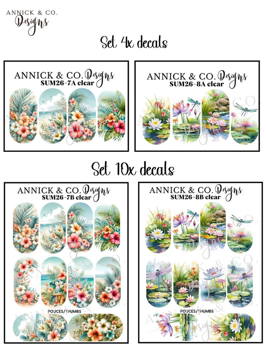 Décalques à transfert d’eau pour ongles, nail art facile, manucure maison, vernis gel, acrylique ou naturel
