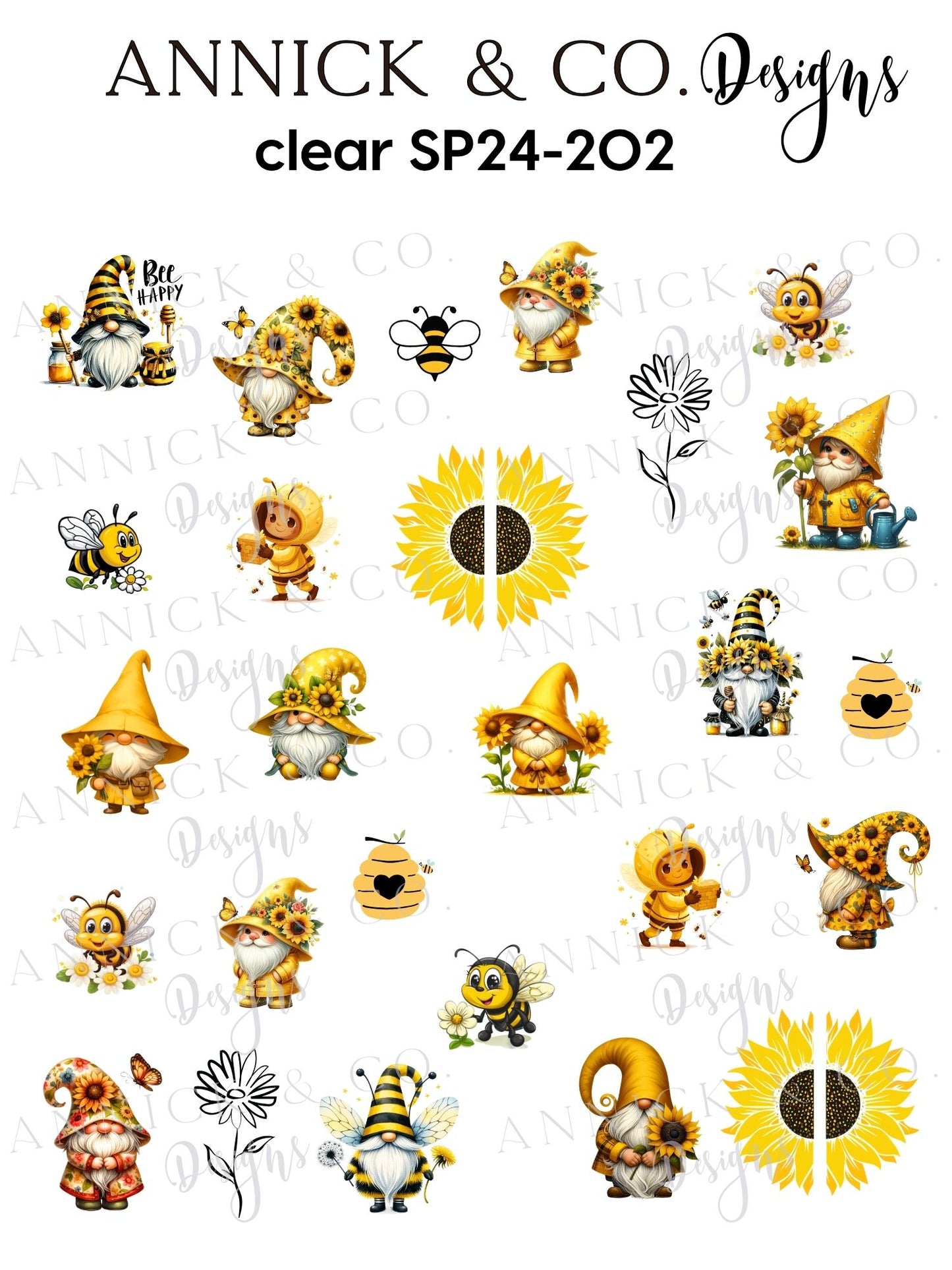 Cutes GNOMES Beginner Friendly Nail Decals, Floral Nail Stickers for Easy DIY Manicure, No Skill Nail Art