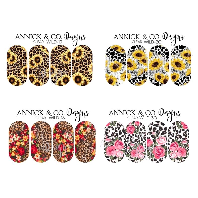 Animal print nails decals www.annickco.ca