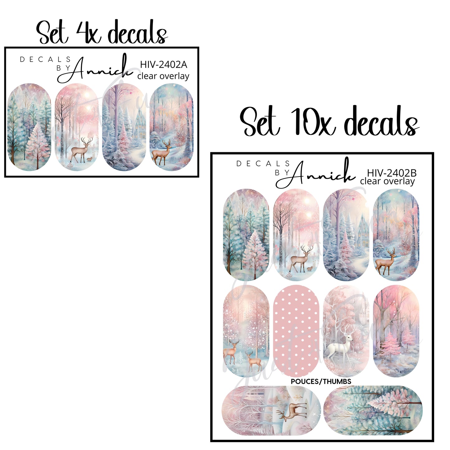 Winter nail decals www.annickco.ca