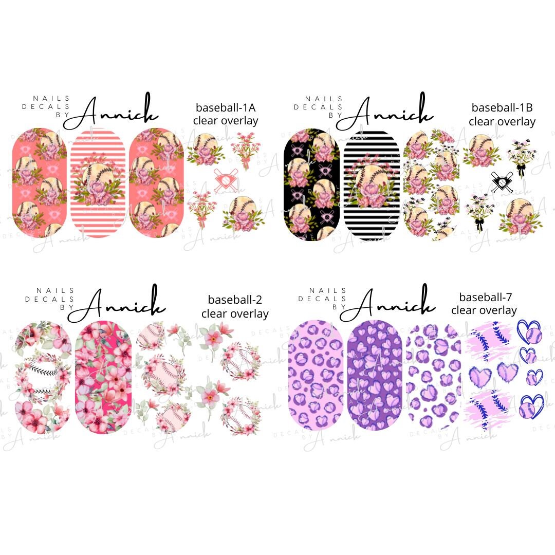 www.annickco.ca BASEBALL/SOFTBALL waterdercals for nails