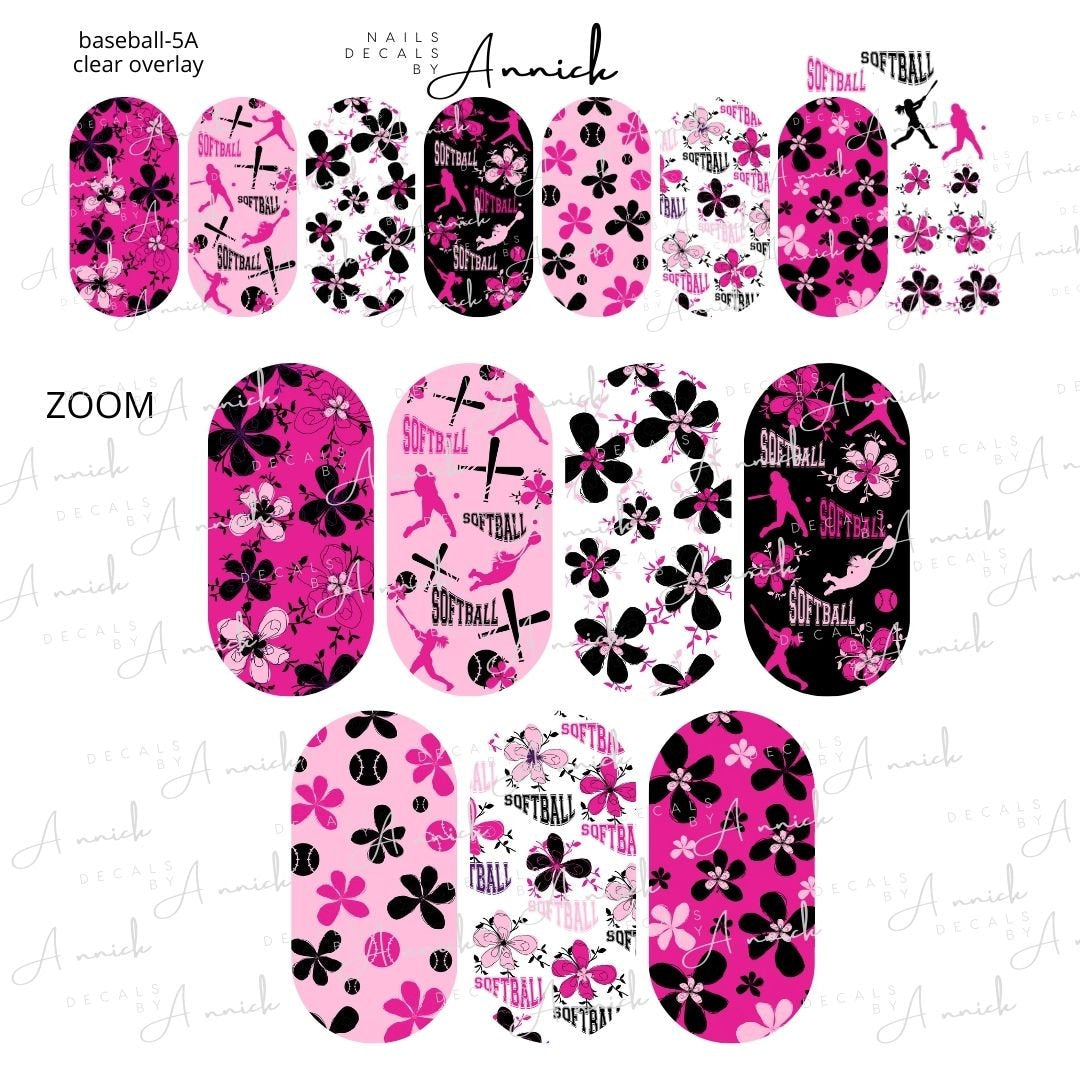 www.annickco.ca BASEBALL/SOFTBALL waterdercals for nails