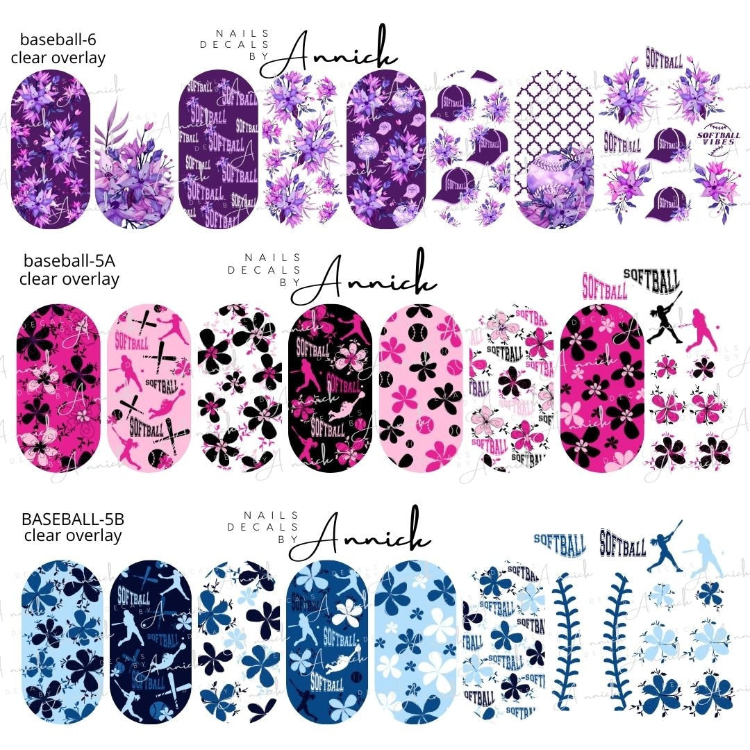 www.annickco.ca BASEBALL/SOFTBALL waterdercals for nails